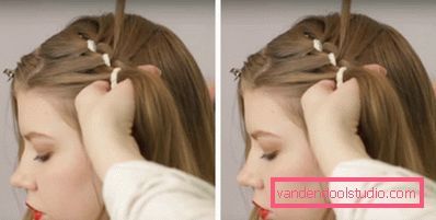 Openwork flett med tape trinn for trinn