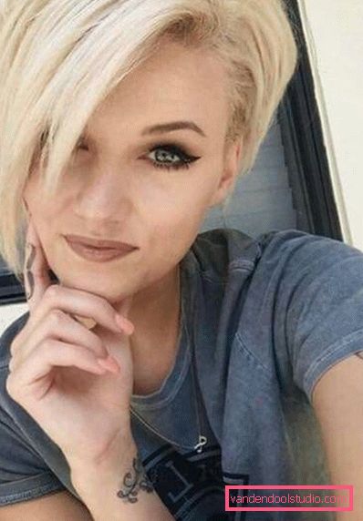 pixie haircut bilder blonde
