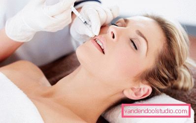 Botox prikker på leppene Botox prikker på leppene