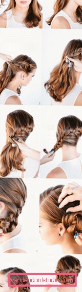 Braid på medium hår steg for steg bilder Gjør hår med fletninger på middels hår
