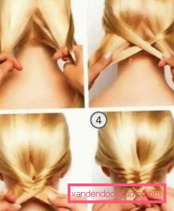 Hair spikelet - trinnvis veving Gjør hår med fletninger på middels hår