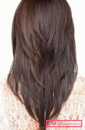 Halsfreshaler for middels hår Spektakulær haircut fox tail på lang og middels hår