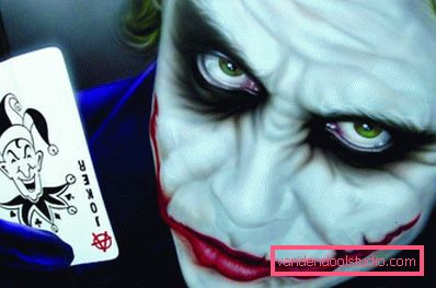 Joker sminke på Halloween Joker sminke på Halloween