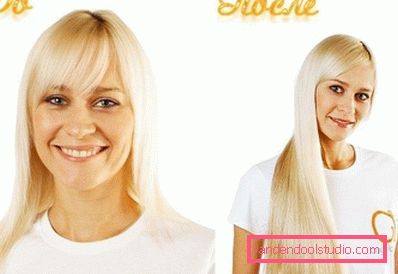 blond før og etter prosedyren blond før og etter prosedyren