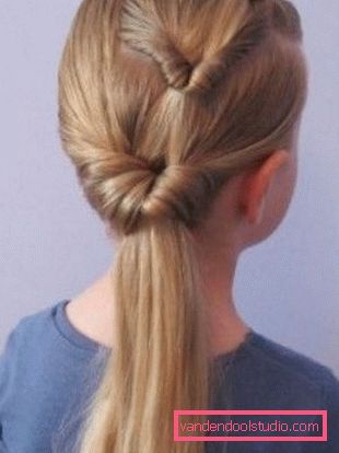 frisyrer til skolen gjør det selv Hvordan lage en hårklipp til skolen med egne hender - Enkel styling for tenåringsjenter på 5 minutter