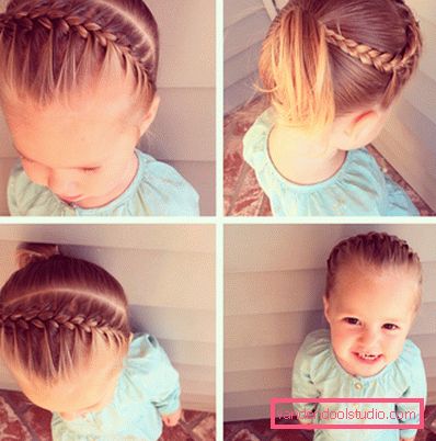 Hvordan flette en jentes pigtails for lenge