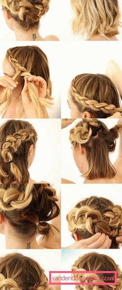 Frisyrer til hårklipp med fletninger Hvilke frisyrer du kan gjøre for en bob haircut