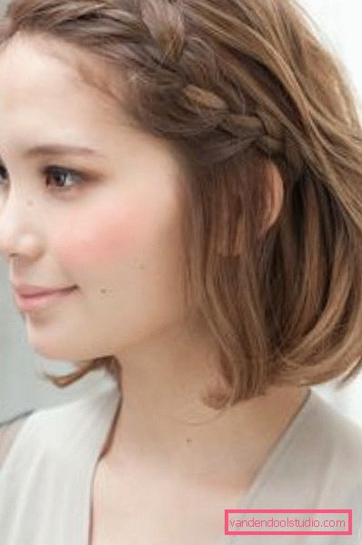 Frisyrer til hårklipp med fletninger Hvilke frisyrer du kan gjøre for en bob haircut