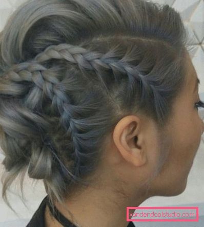Frisyrer til hårklipp med fletninger Hvilke frisyrer du kan gjøre for en bob haircut