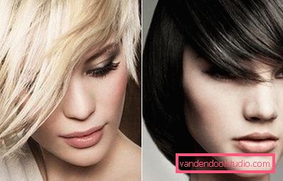 blond og brunett med revet bangs blond og brunett med revet bangs
