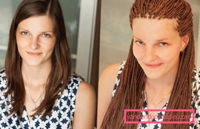 Zizi hår Pigtail zizi - hvordan å veve