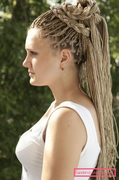 Zizi hår Pigtail zizi - hvordan å veve