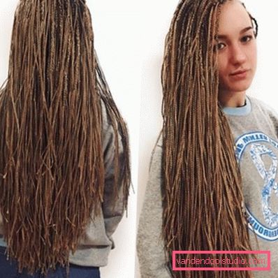 Zizi hår Pigtail zizi - hvordan å veve