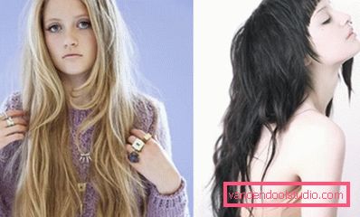 Vakker og fasjonabel haircut stige for langt hår