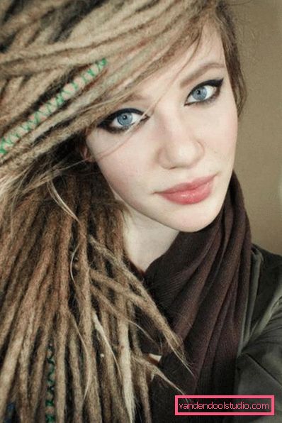 frisyr dreadlocks Kreativ frisyre med dreadlocks for kvinner og menn - hvordan å gjøre og bry seg