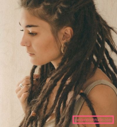frisyr dreadlocks Kreativ frisyre med dreadlocks for kvinner og menn - hvordan å gjøre og bry seg