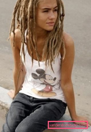 frisyr dreadlocks Kreativ frisyre med dreadlocks for kvinner og menn - hvordan å gjøre og bry seg