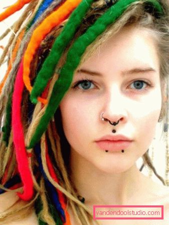 frisyr dreadlocks Kreativ frisyre med dreadlocks for kvinner og menn - hvordan å gjøre og bry seg