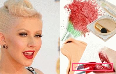 Christina Aguilera med lett sommer sminke Cristina Aguilera med lett sminke