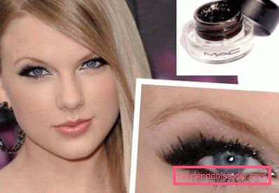 Taylor Swift med kattøye sminke Taylor Swift med kattøye sminke