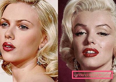 Scarlett Johansen på bildet av den berømte blondinen
