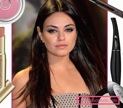 kosmetikk for å lage sminke Mila Kunis
