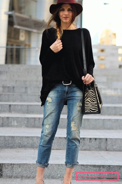 Fashioned beskåret jeans 2019-2020