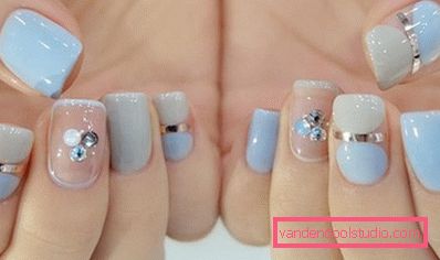 Herlig manikyr med rhinestones 2019-2020