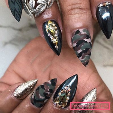 Herlig manikyr med rhinestones 2019-2020