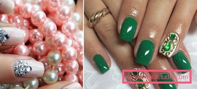 Herlig manikyr med rhinestones 2019-2020
