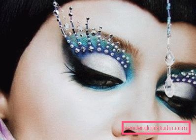 sminke med rhinestones sminke med rhinestones