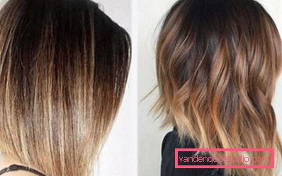 Ombre for mørkt hår - 250 bilder