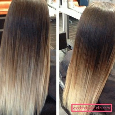 Ombre for mørkt hår - 250 bilder