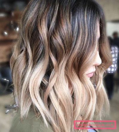 Ombre for mørkt hår - 250 bilder