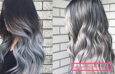 Ombre for mørkt hår - 250 bilder