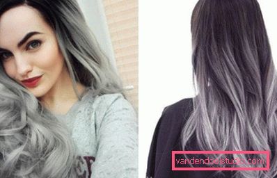 Ombre for mørkt hår - 250 bilder