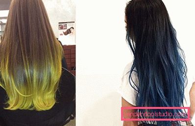 Ombre for mørkt hår - 250 bilder