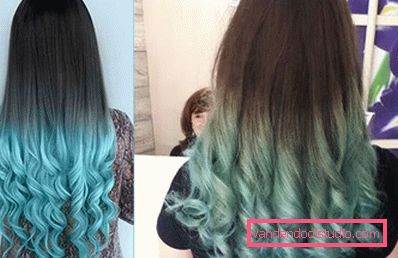 Ombre for mørkt hår - 250 bilder
