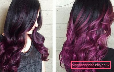 Ombre for mørkt hår - 250 bilder