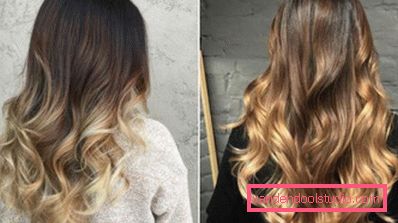 Ombre for mørkt hår - 250 bilder