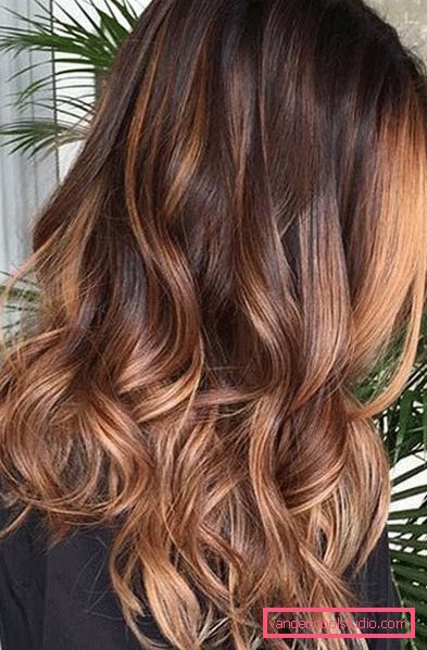 Ombre for mørkt hår - 250 bilder