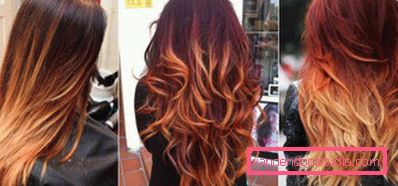 Ombre for mørkt hår - 250 bilder