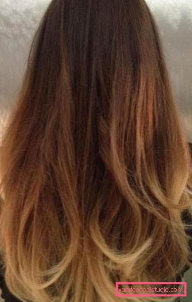 Ombre langt hår farging Ombre - en ny tilnærming til hårfarging