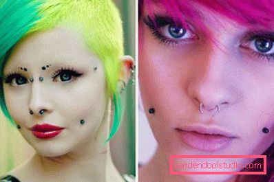 Cheek piercing Cheek piercing