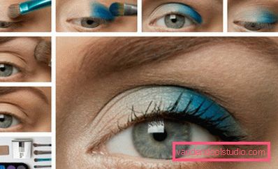 makeup i blått makeup i blått