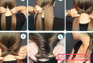 frisyrer fra fletning Haircut fra flettet - topp 10 styling med fletninger