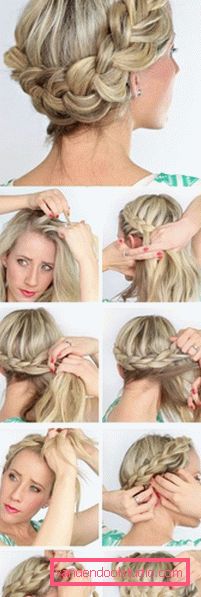 frisyrer fra fletning Haircut fra flettet - topp 10 styling med fletninger