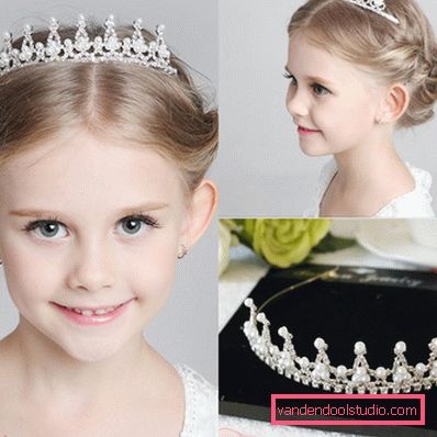 Frisyrer med tiara for jenter - topp 10 styling med krone