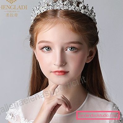 Frisyrer med tiara for jenter - topp 10 styling med krone