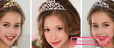 Frisyrer med tiara for jenter - topp 10 styling med krone